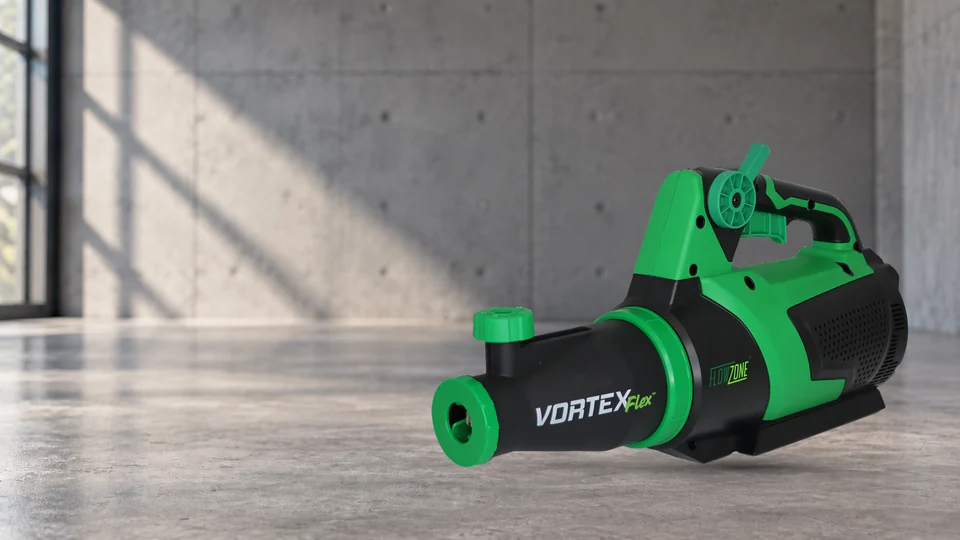 Vortex Flex on the approved industrial backdrop